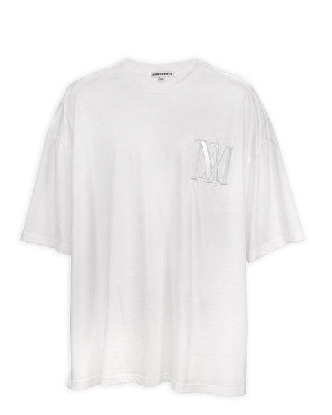 32West Styl'z Embroidered MIA Men White Shirt